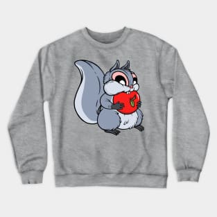 Squirrels Love Apples (grey) Crewneck Sweatshirt